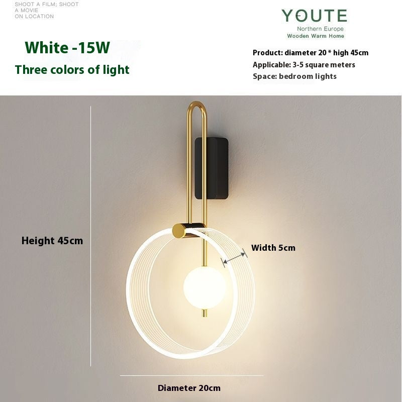 Bedroom Bedside Lamp Living Room Background Wall Lamp