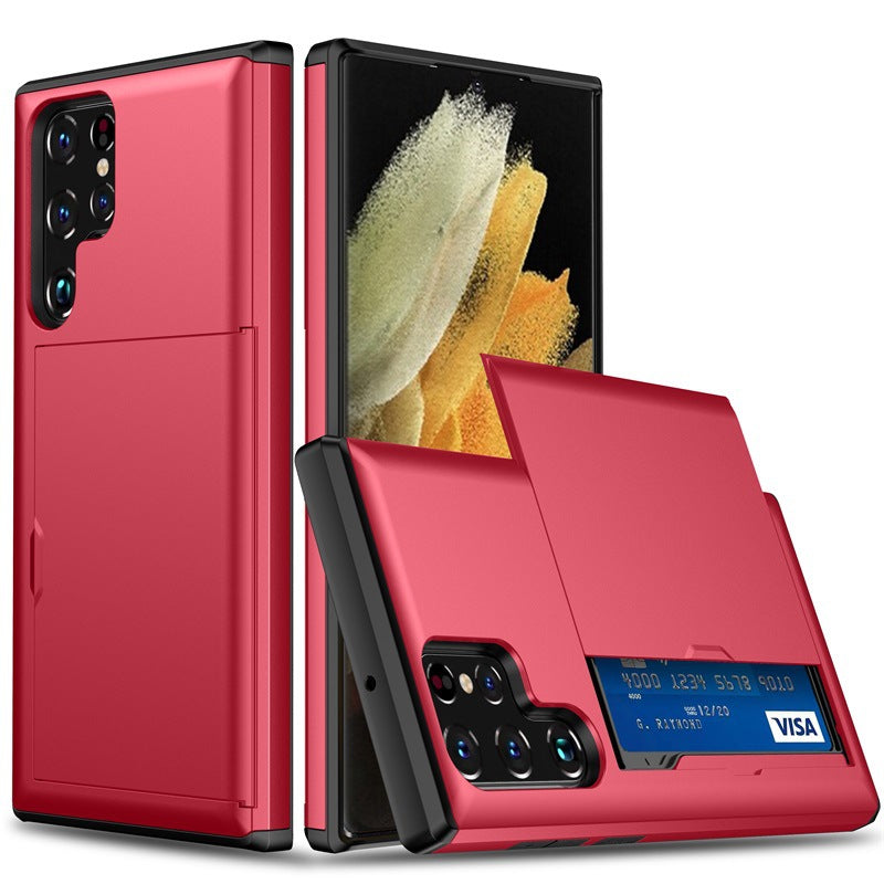 Sliding Cover Card Phone Case Drop-resistant Protective Cover