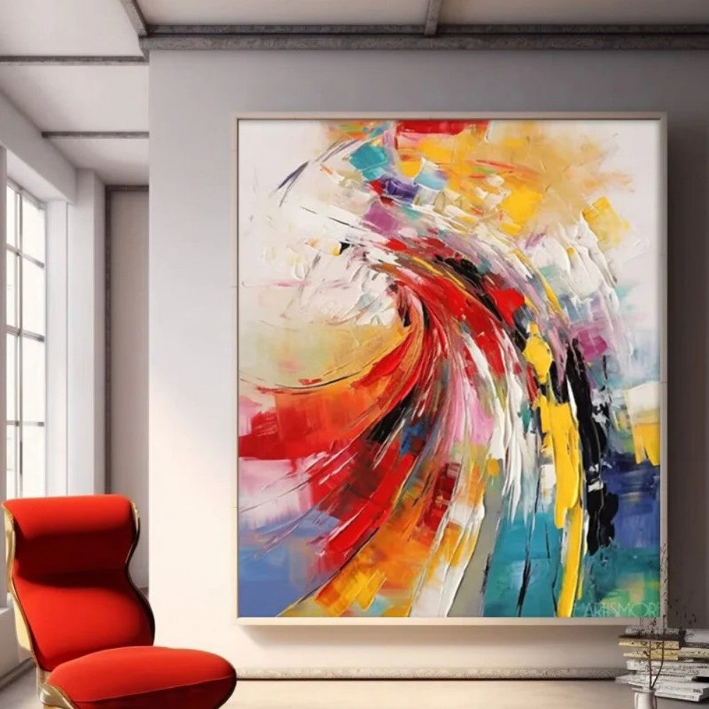 Handmade Oil Painting Canvas Wall Art Decoration Hand Painted Modern Abstract For Living Room Home Decor No Frame