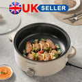 4L Electric Slow Cooker Glass Lid Non Stick Rice Cooking Frying Pan Stew Pot NEW