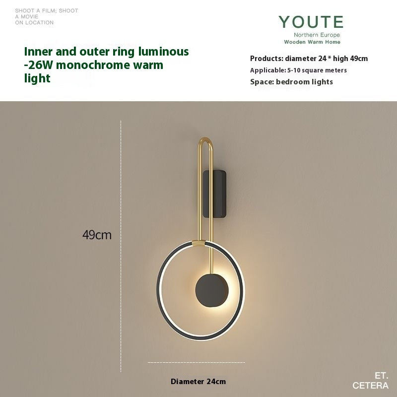 Bedroom Bedside Lamp Living Room Background Wall Lamp