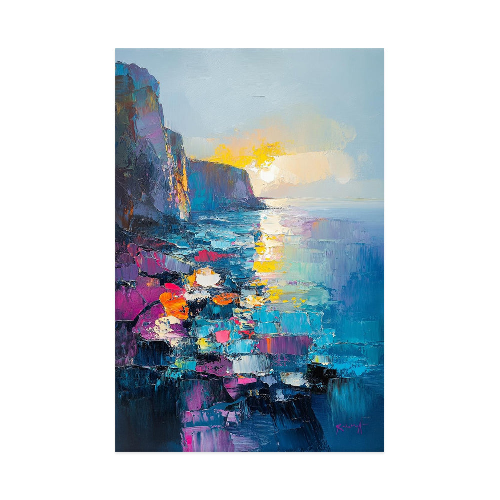 Handmade Oil Painting Canvas Wall Art Decoration Abstract Mediterranean Scenery Pictures For Home Decor Rolled Frameless Unstretched Painting
