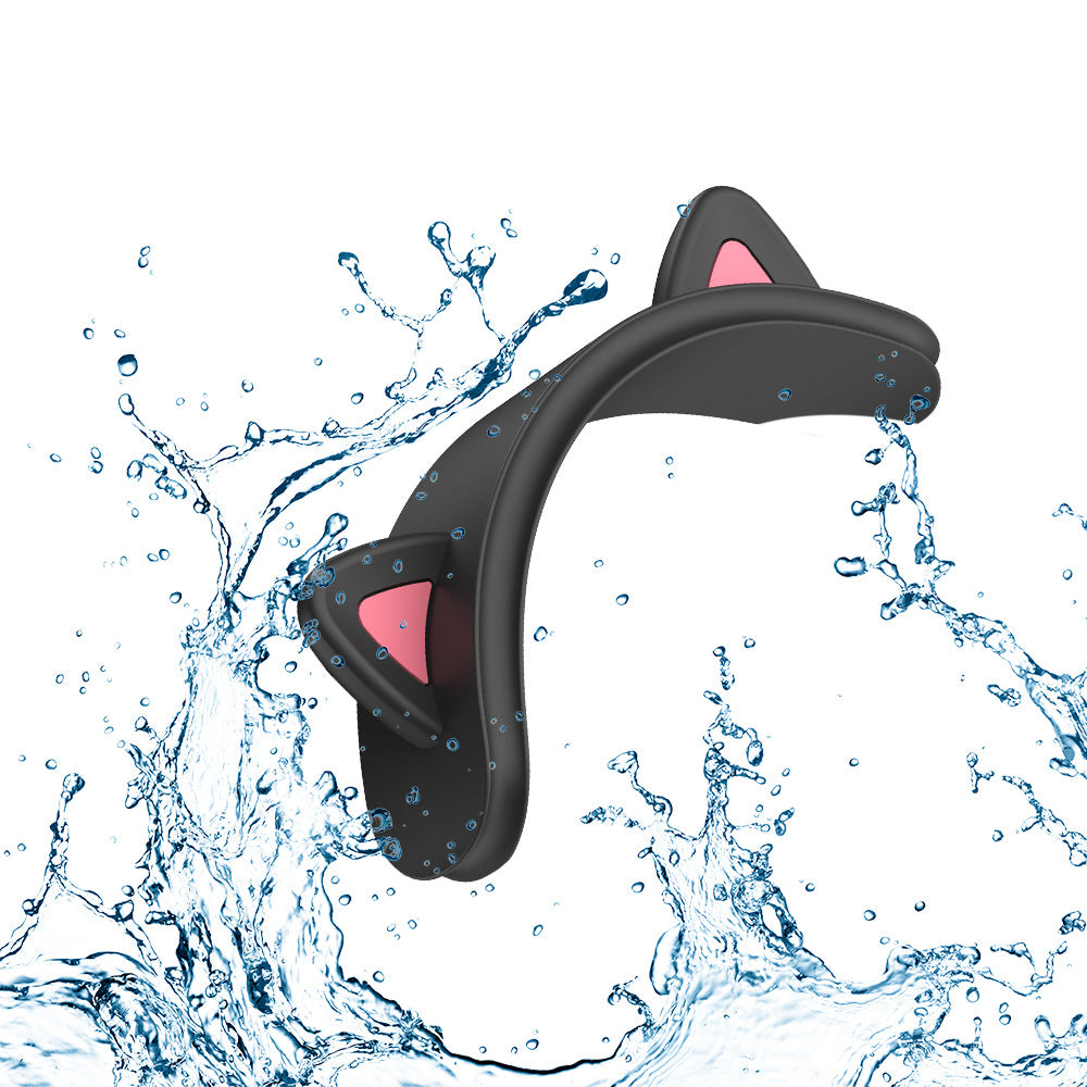 Wireless Bluetooth Headset Silicone Cat Ear Protective Sleeve
