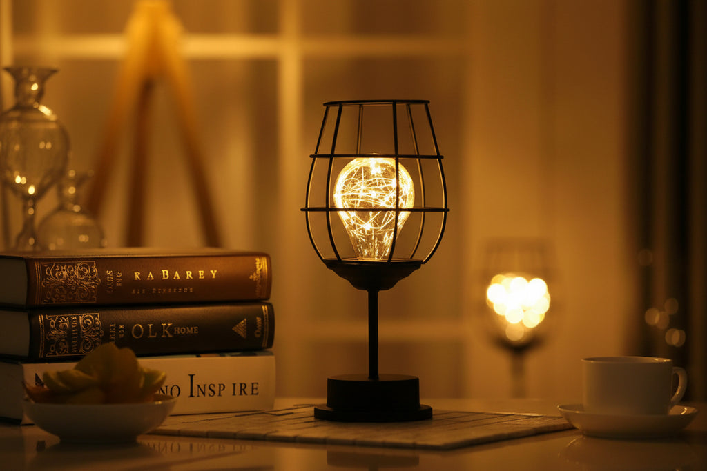Minimalist hollow table lamps