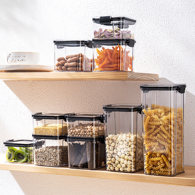 Kitchen Sealed Jar Storage Box Household Plastic Dry Goods Storage Food Storage Tank