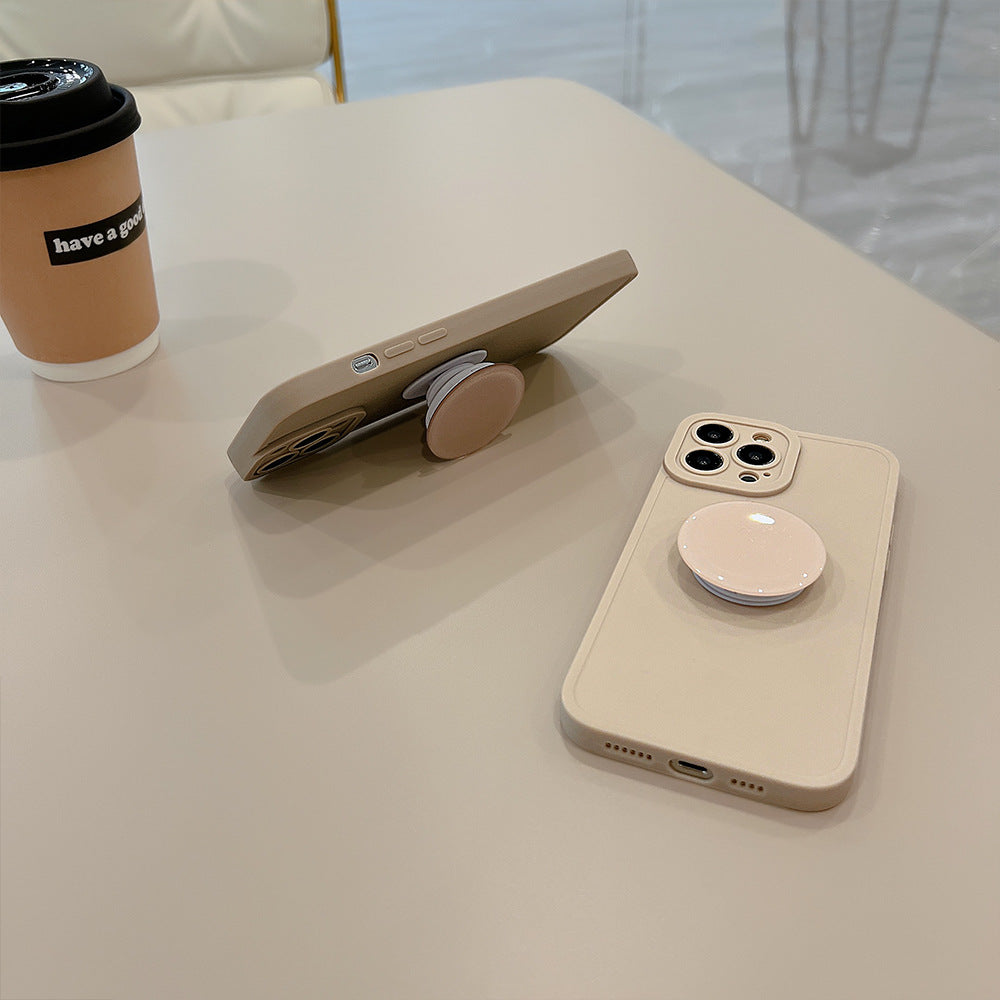 Plastic Retro Minimalist Phone Case With Holder