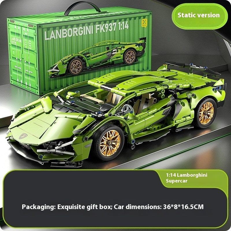 Building Blocks Remote Control Racing Model Assembled Toys