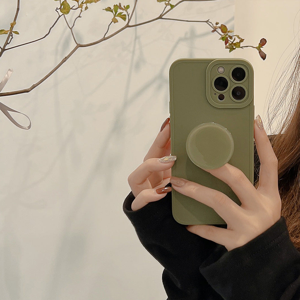 Plastic Retro Minimalist Phone Case With Holder