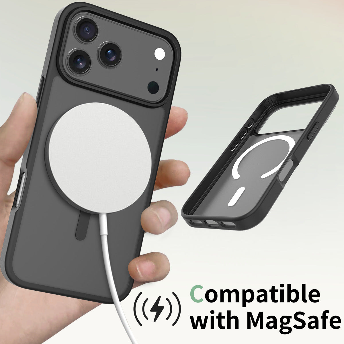 Frosted Skin Feeling Two-in-one Anti-drop Phone Shell