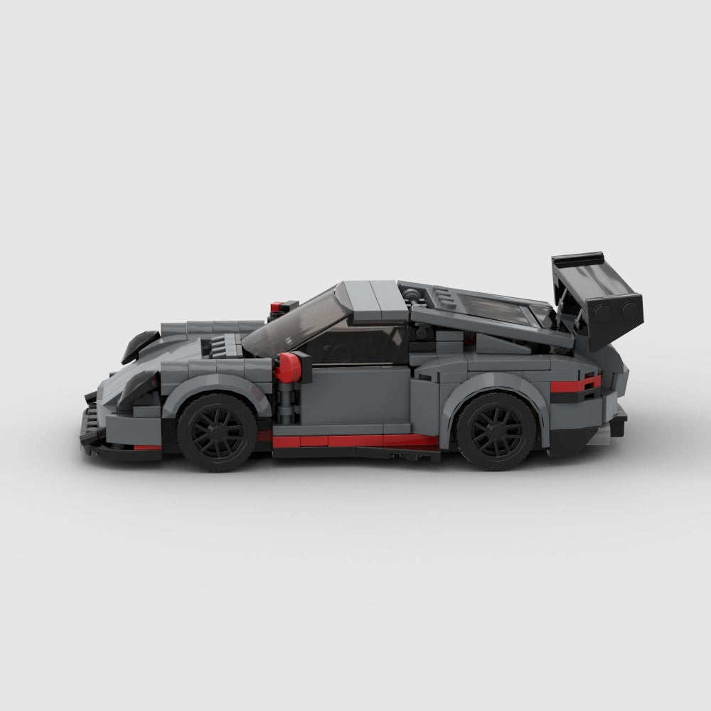 374PCS Gray Sports Car  Building Blocks,Speed Champions Cars Blocks Building Sets Toys