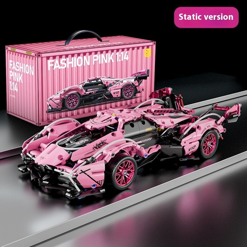Building Blocks Remote Control Racing Model Assembled Toys