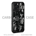 Metal Frame Forged Pattern Mobile Phone Protective Shell