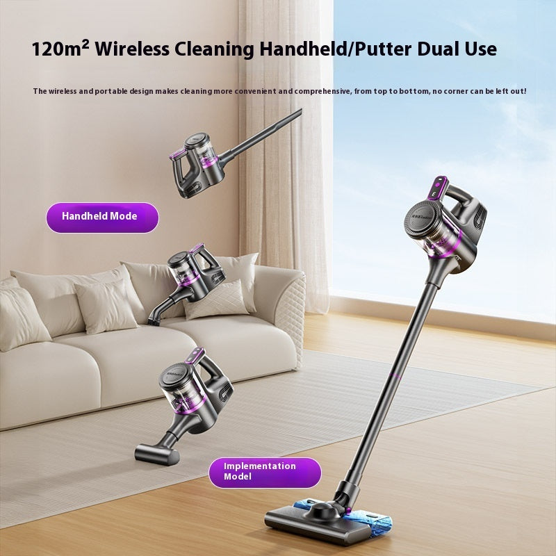 Household Wireless Handheld Suction Mop Integrated Dust Mop