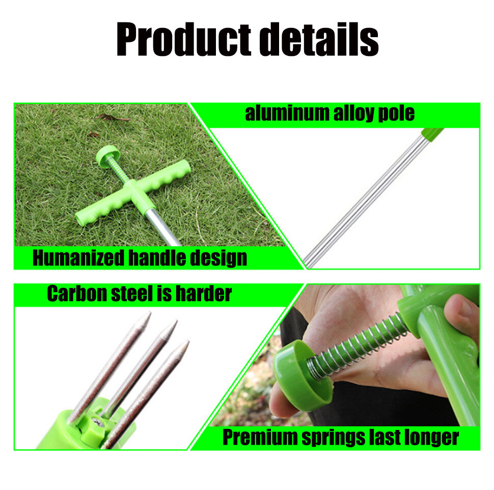 Weed Puller Weeder Twister Twist Pull Claw Garden Lawn Root Killer Remover Tools