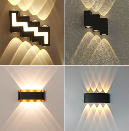 Villa Hotel Exterior Wall Courtyard And Indoor Wall Sconces With Dual-head Up-and-down Wash Lighting