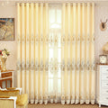 Crown European Embroidery Cloth Mesh Curtains Living Room Bedroom Simple