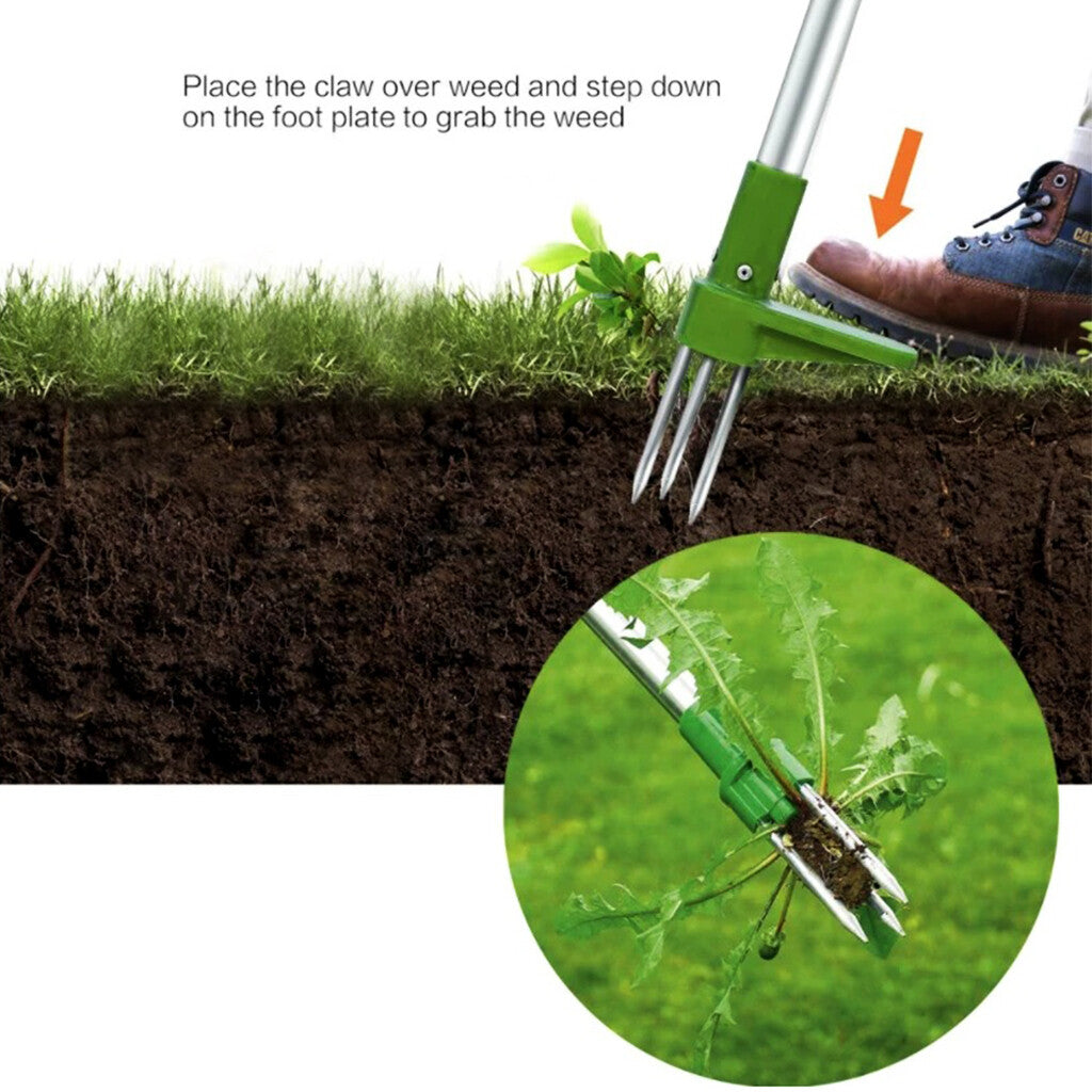 Weed Puller Weeder Twister Twist Pull Claw Garden Lawn Root Killer Remover Tools