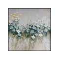 Handmade Oil Painting Canvas Wall Art Decoration Modern Blue Flowers For Home Decor Rolled Frameless Unstretched Painting