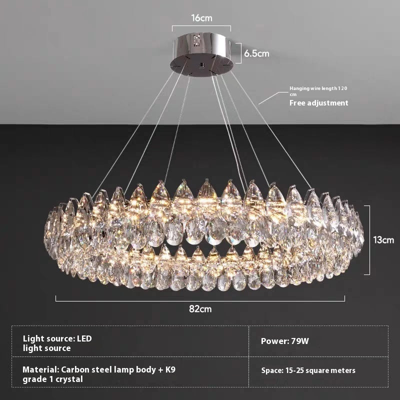 Crystal Modern Room French Villa Restaurant Lamps