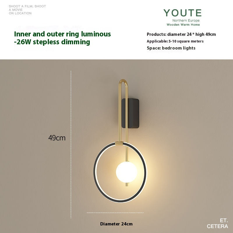 Bedroom Bedside Lamp Living Room Background Wall Lamp