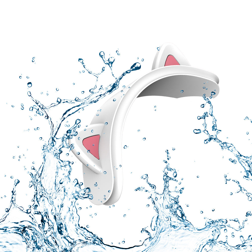 Wireless Bluetooth Headset Silicone Cat Ear Protective Sleeve