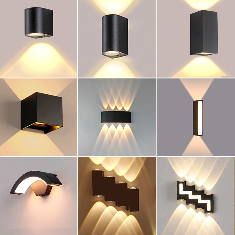 Villa Hotel Exterior Wall Courtyard And Indoor Wall Sconces With Dual-head Up-and-down Wash Lighting