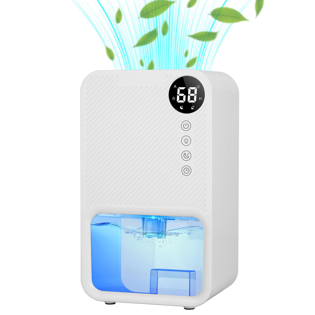 1Pc 37OZ Dehumidifier Indoor Portable Small Dehumidifier With Sleep Mode 24H Timer 7Color Lighting  Touch Control For Home Bathroom Basement Closet RV Bedroom