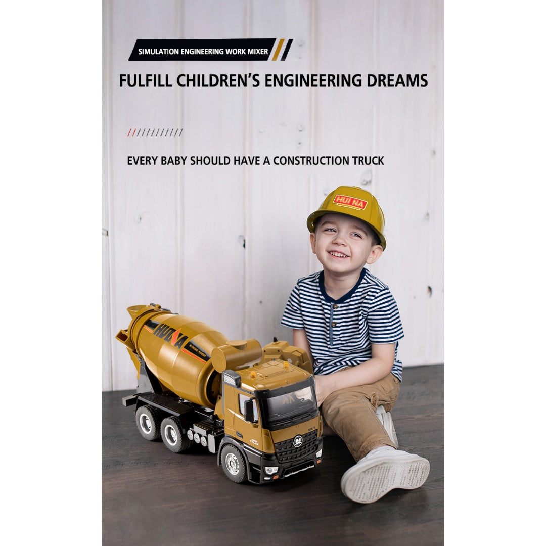 Huina 1574 1-14 Concrete Mixer Truck Toy