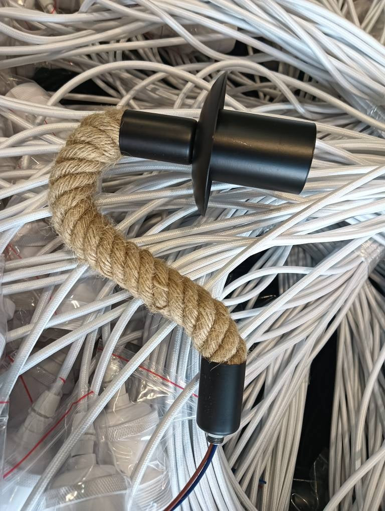 Retro Creative Wrought Iron Twine Wall Lamp Bedside Lamp