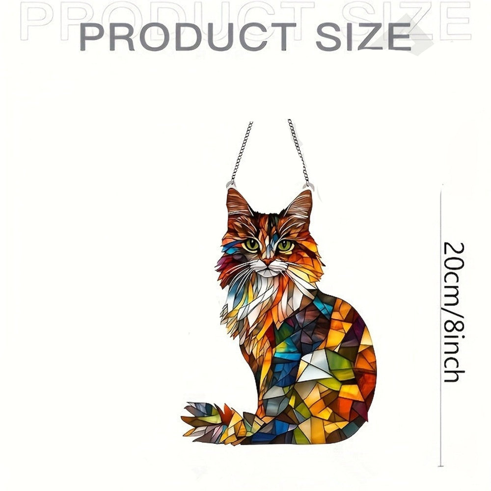 Home Decor Handmade Cat Courtyard Acrylic Sign