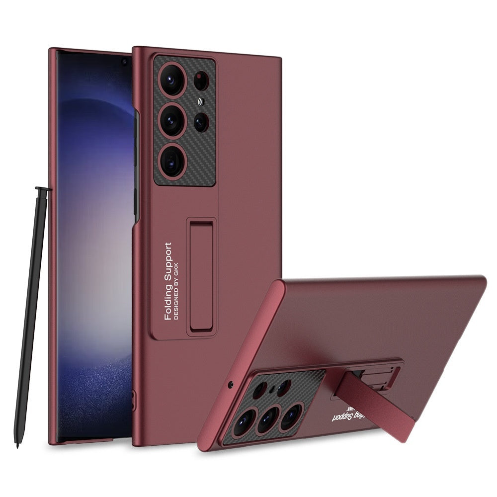 S25ultra Phone Case Ultra-thin Magnetic Bracket Drop-resistant Protective Cover